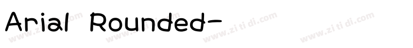 Arial Rounded字体转换